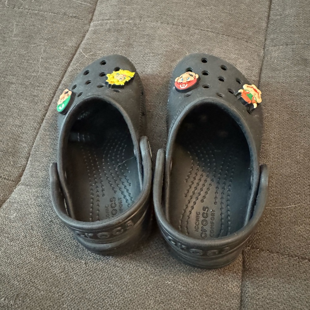 Crocs Kids Black Clogs